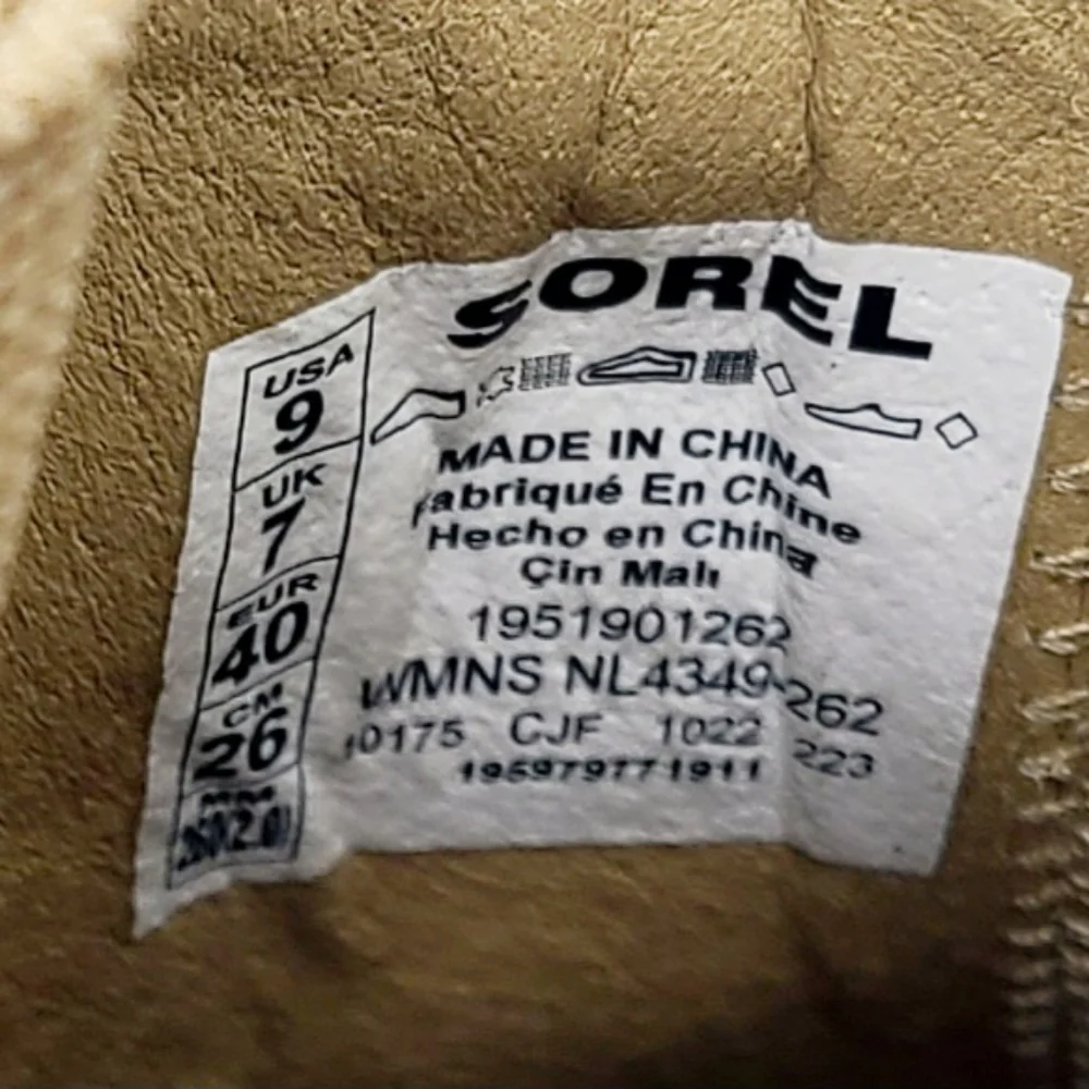 SOREL Chunky Brex Heel Chelsea Boots, Size 9 NWT - Picture 6 of 6